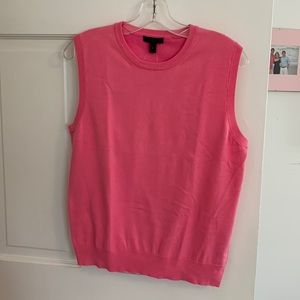 Pink sweater vest